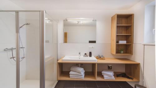 Kúpeľňa v ubytovaní Alpen Apart Stubaital