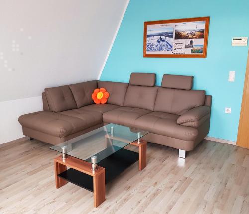 Posezení v ubytování Harzer Finnhütte