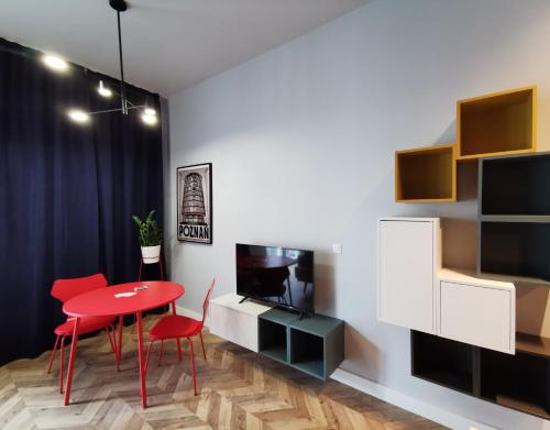 Posedenie v ubytovaní Studio Garbary z klimatyzacja - air-conditioning