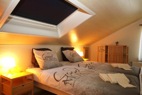 Кровать или кровати в номере vakantiehuis Plassendale