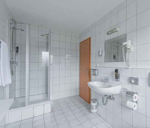 Et badeværelse på Hotel Tannenblick