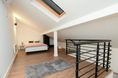 Katil atau katil-katil dalam bilik di Central Apartments