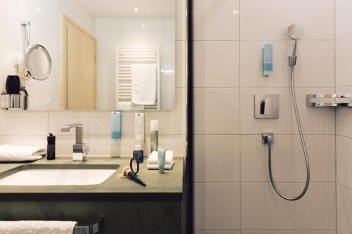 Koupelna v ubytování Hotel Jägerhof