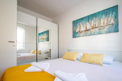 Postel nebo postele na pokoji v ubytování Boutique La Perla with private pool