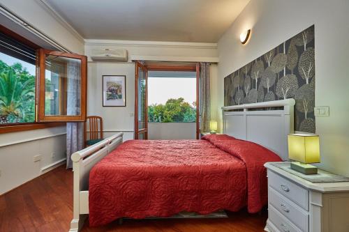 A bed or beds in a room at Villa Morenanoemi - private pool