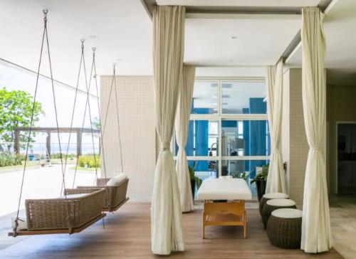 Bilik mandi di Home 8 I Apto com vista para mar