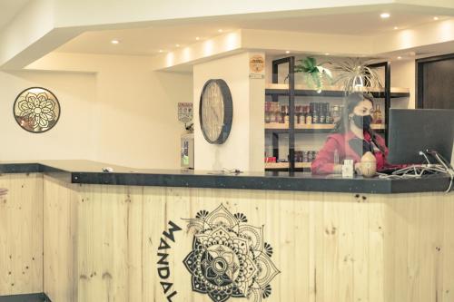 Lobbyen eller receptionen på Mandala Hotel Medellin