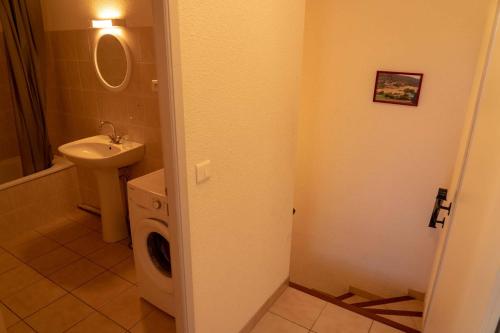 Koupelna v ubytování Gîte La Place
