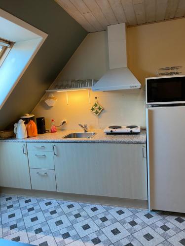 A kitchen or kitchenette at SJ Rooms