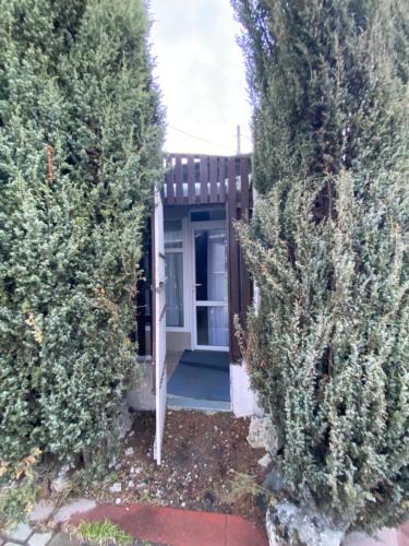 a house with trees in front of it at House&House 84 in Petropavlovskaya Borshchagovka