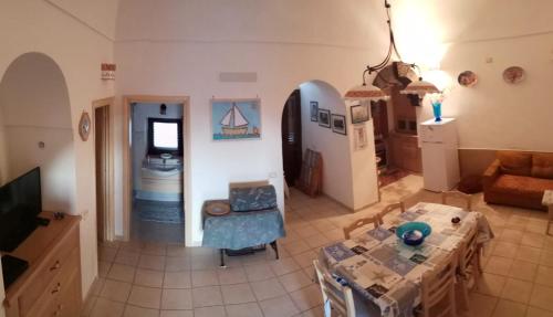 Posezení v ubytování Dammuso Levante in c/da Tracino a Pantelleria