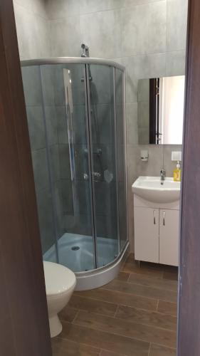 Koupelna v ubytování Apartments Duplex Odesa