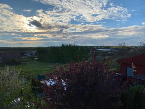 a view of a field with a sky with clouds at Holiday Home V Kolte in Kolta