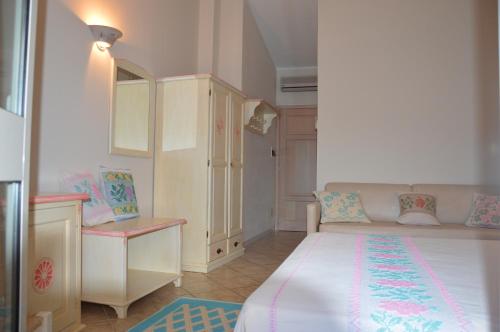 Кровать или кровати в номере Hotel La Palma