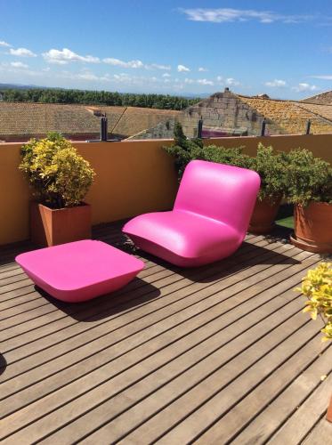 Balkón nebo terasa v ubytování Hotel Canet