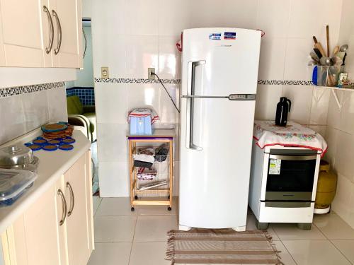 Η κουζίνα ή μικρή κουζίνα στο Cantinho dos Amigos