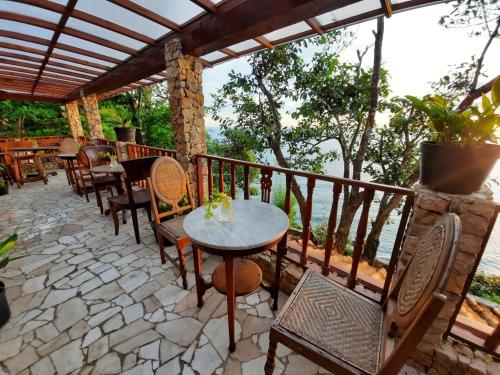Balkón nebo terasa v ubytování Edge Resort, Yogyakarta