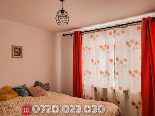 Ein Bett oder Betten in einem Zimmer der Unterkunft Good Vibes Apartment