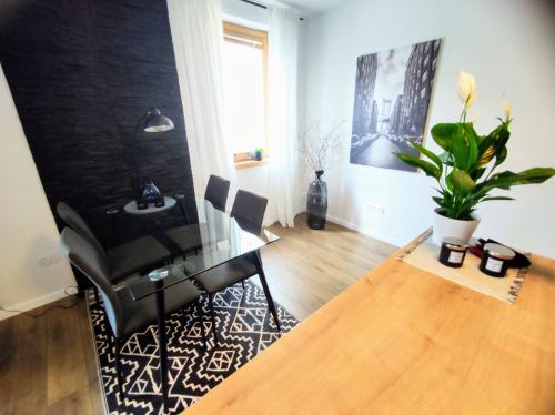 Χώρος καθιστικού στο Apartman Loggia Park & Free Parking