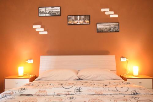Postel nebo postele na pokoji v ubytování Bologna House