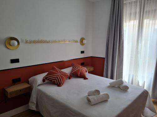 Кровать или кровати в номере Cálamo Guesthouse