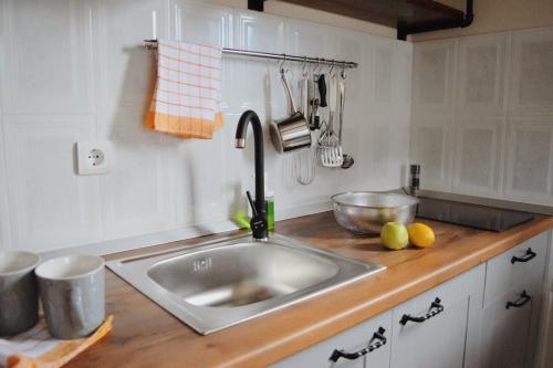 Kuchyň nebo kuchyňský kout v ubytování Apartment Tarski konaci