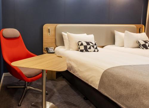 Katil atau katil-katil dalam bilik di Holiday Inn Express - Nice - Grand Arenas by IHG