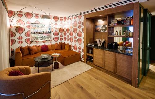 Η κουζίνα ή μικρή κουζίνα στο Ovolo South Yarra
