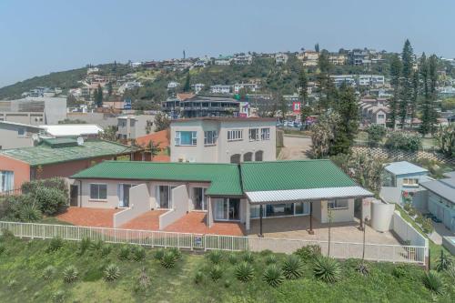 an overhead view of a house with a green roof at 2C Edward Place in Ballito