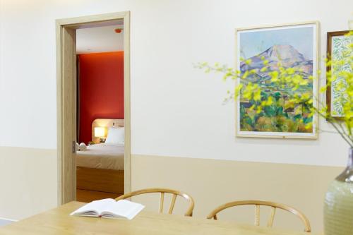 Katil atau katil-katil dalam bilik di Larimar Villas Cô Giang