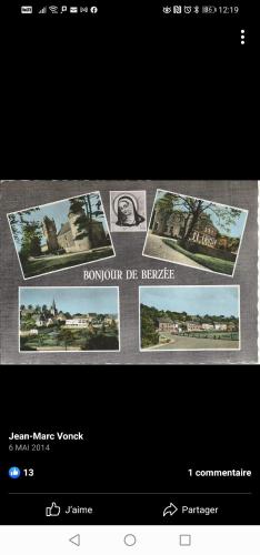 a page of a website with pictures of buildings at Maison d'hôtes Les Notes Endormies in Walcourt
