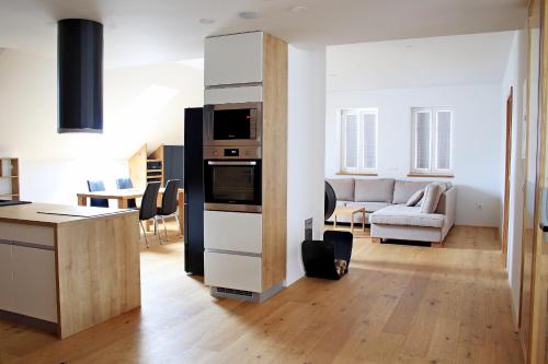 Η κουζίνα ή μικρή κουζίνα στο Cirus apartments
