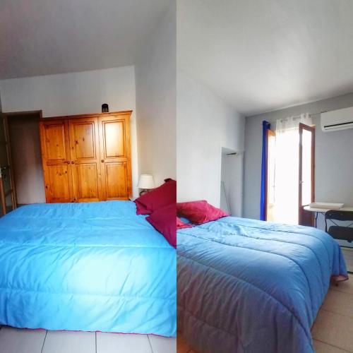 - une chambre avec deux lits côte à côte dans l'établissement Chambre chez l'habitant, à Tourbes