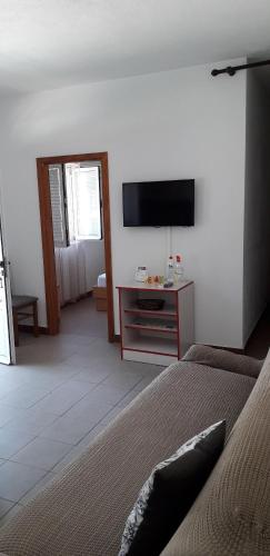 Μια τηλεόραση ή/και κέντρο ψυχαγωγίας στο Apartments Andrijana