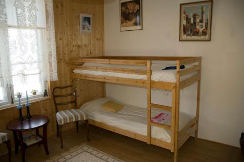 A bed or beds in a room at Slottsbädden