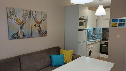 Η κουζίνα ή μικρή κουζίνα στο HostEx Meraki Apartment