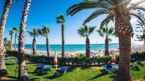 a view of the beach from the resort at MClub Lipari in Sciacca