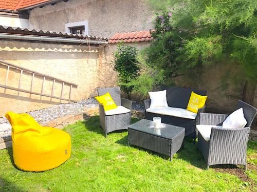 Χώρος καθιστικού στο Gästeapartments Rossatz