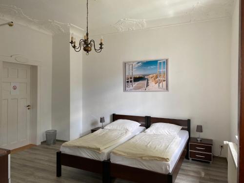 Postel nebo postele na pokoji v ubytování Villa am Meer - Stralsund