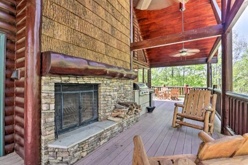 Expansive Smoky Mtn Retreat with Hot Tub and Deck