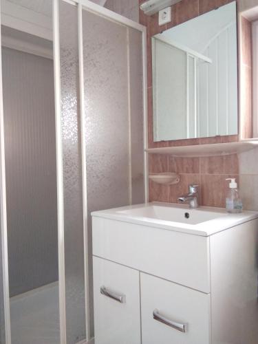 Koupelna v ubytování Martha Apartman