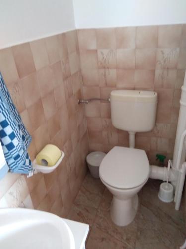 Koupelna v ubytování Martha Apartman