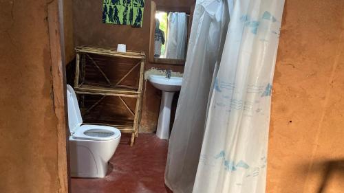 Koupelna v ubytování Selous Mapumziko Lodge
