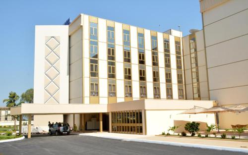 a rendering of the front of a building at Hala Hotel & Aqua Park in Bissau