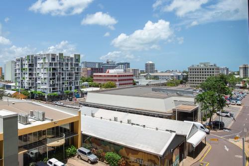 Vue générale sur Darwin ou vue de la ville depuis l'appart'hôtel