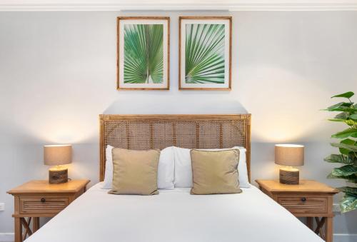 Katil atau katil-katil dalam bilik di Hamptons Meets Hervey Bay In Upmarket Resort - Ocean Views