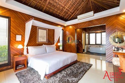 Katil atau katil-katil dalam bilik di Airis Luxury Villas and Spa