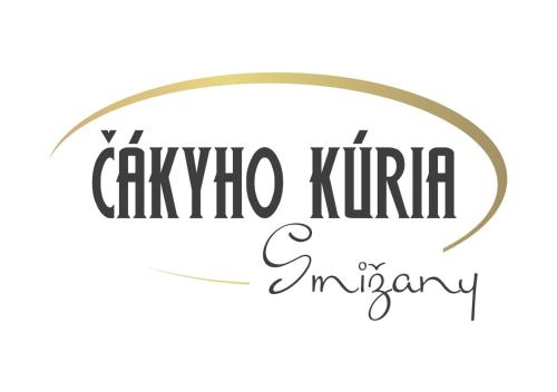Un certificado, premio, letrero u otro documento en ČÁKYHO KÚRIA - apartmán pre 5 osôb s krbom a saunami