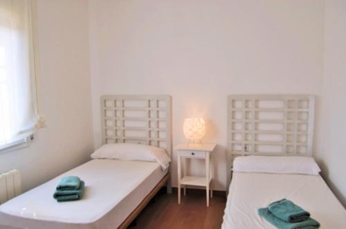 Cama o camas de una habitación en Villa Marilina
