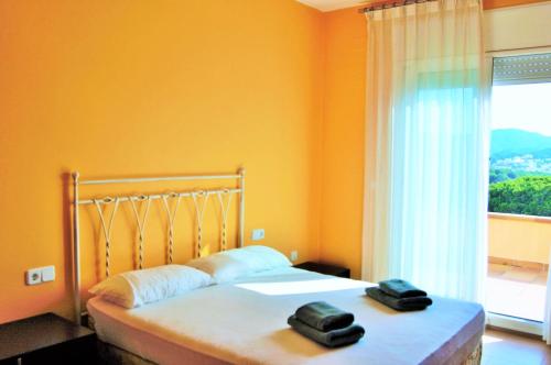 Cama o camas de una habitación en Villa Marilina